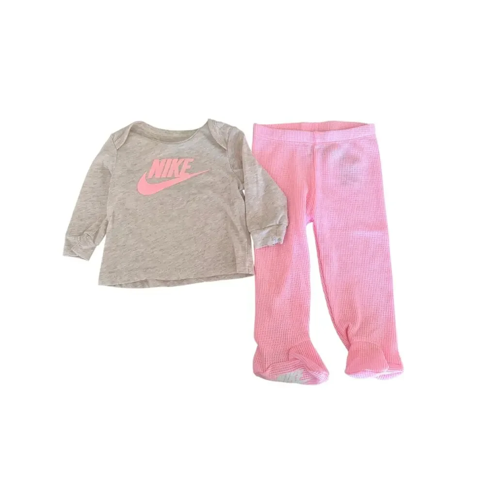 Nike Baby Girl Futura Shirt & Footed Pant Set